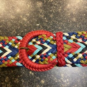 Multicolor wide belt
